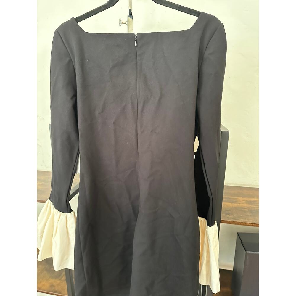 STAUD Hawthorne Taffeta-Trimmed Mini Dress Black L - Picture 2 of 5